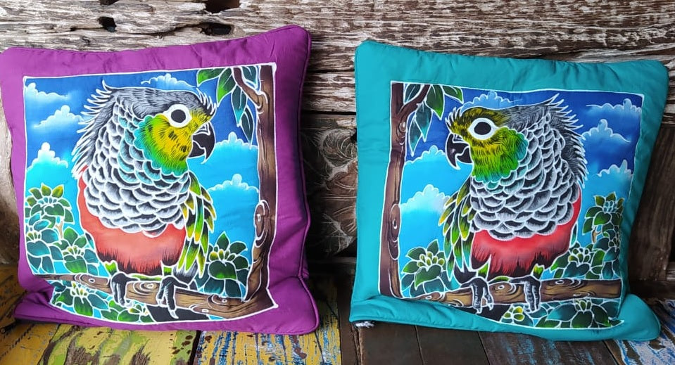 Parrot on sale cushion covers