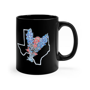 Bluebonnet & Indian Paintbrush Texas Mug