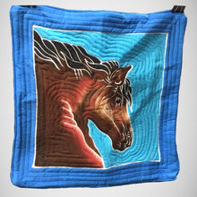 Carousel Horse Hand-painted Batik Pillow Cover
