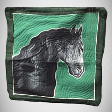 Black Horse Hand-painted Batik Pillow Cover