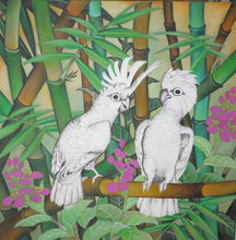 Leadbeater Cockatoo Original Painting Acrylic on Canvas - unfinished