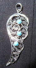Sterling Silver Pendant with Turquoise