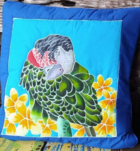 Napping Cuban Amazon Hand-painted Batik Pillow Cover