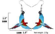 Assorted Parrot Pierced Earrings