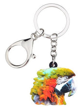 Macaw keychain - harlequin or catalina