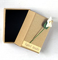 Gift box for the hand-crafted parrot drop earrings